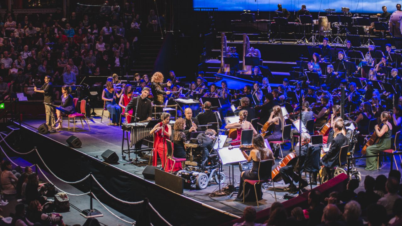 BSO Resound performing at the 2018 BBC Relaxed Prom in the Royal Albert Hall