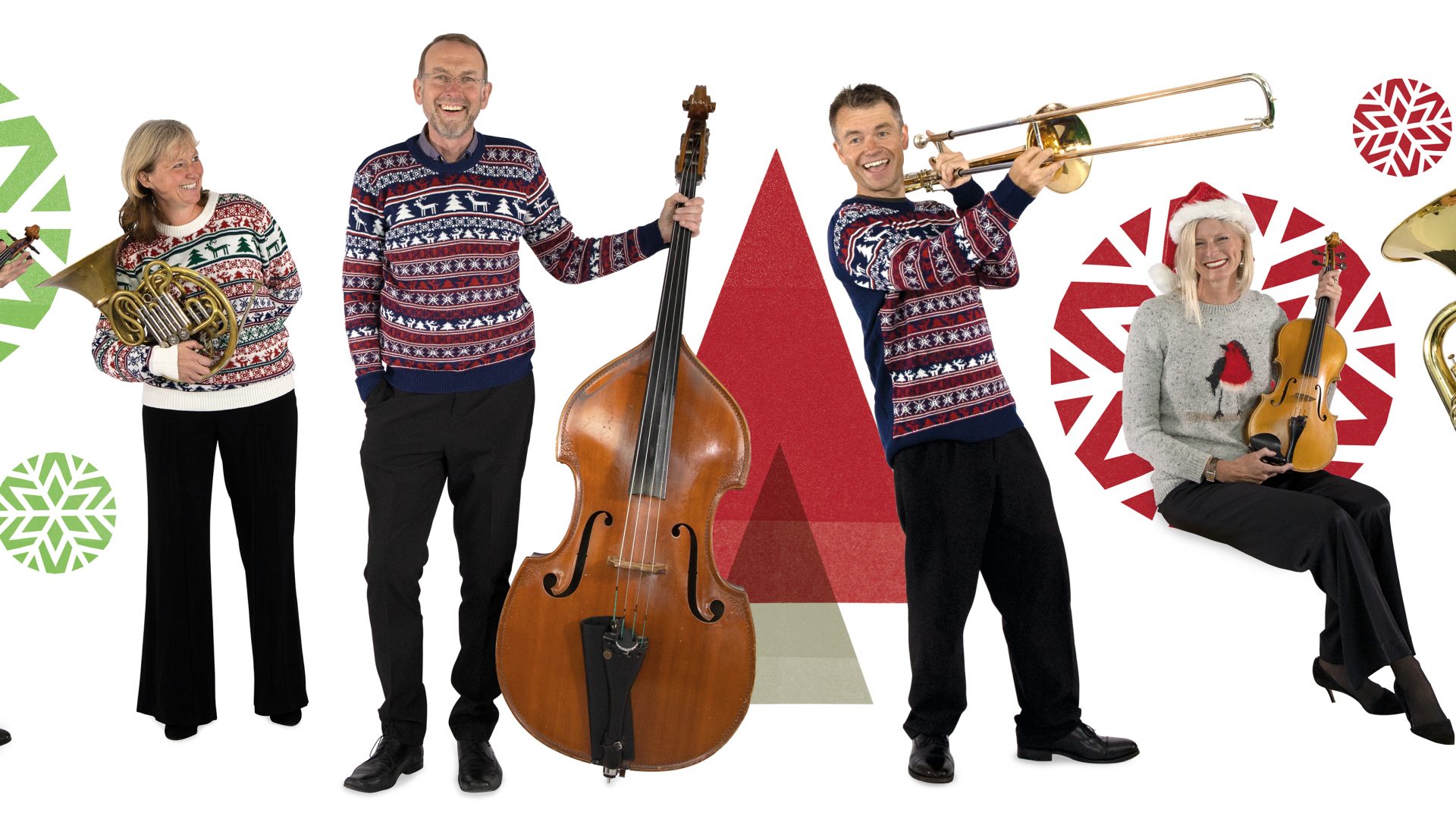BSO players in Christmas jumpers
