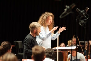 Kirill Karabits and Composer-in-Residence Anna Korsun at Lighthouse Poole 